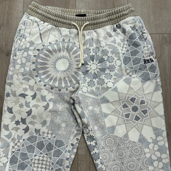 SS21 Kith Moroccan Tile Williams I Sweatpant French Clay size Large L B3 - Picture 2 of 8